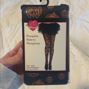 Pumpkin theme pantyhose